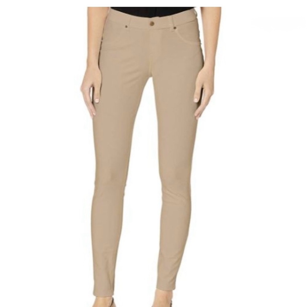 HUE Denim Soft Stretch Pull on Tan Leggings XS